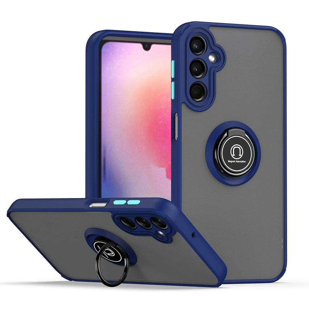 Coque avec anneau mat pour Samsung Galaxy A35 5G Coque avec anneau mat pour Samsung Galaxy A35 5G